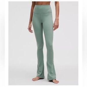lululemon athletica Align High Rise Mini Flare Pants Green Leggings | Size 12
